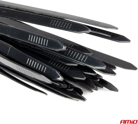Δεματικα Δετικα Καλωδιων Tie Wrap Ταιραπ 2.5x100mm 3.6x150mm 3.6x200mm Μαυρο Χρωμα Σετ Αμιο 60 Τεμ