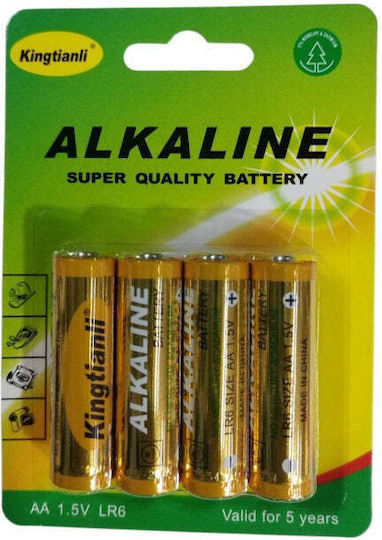 Αλκαλικές Μπαταρίες AA 1.5V 4τμχ