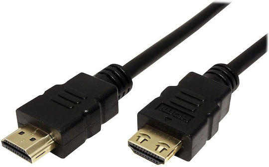 Value HDMI 1.4 High Speed 1080p 120Hz Angle Cable HDMI male - HDMI male 1m Μαύρο