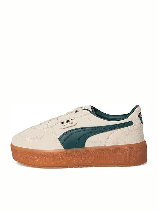 Palermo Elevata Damen Flatforms Sneakers Beige