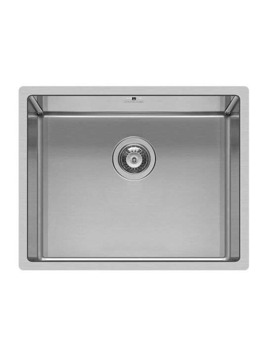 Pyramis Astris 1b 101028501 Flush Mounted Sink Inox Brushed W50xD40cm Silver