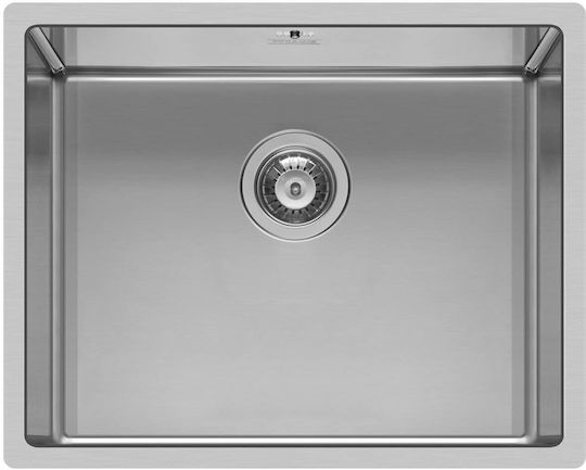 Pyramis Astris 1b Ισόπεδος Νεροχύτης Inox Brushed Μ50xΠ40cm Ασημί