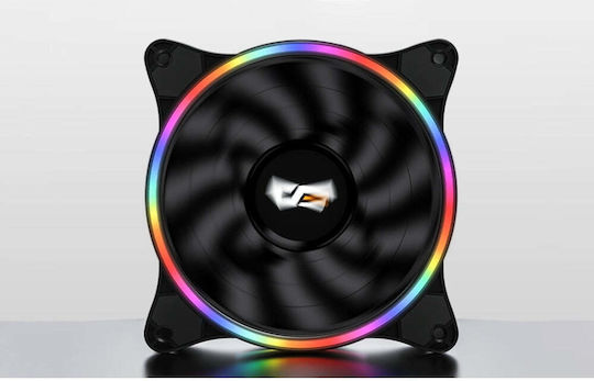 Darkflash D1 Case Fan 120mm 1100rpm 33cfm with RGB Lighting and 4-Pin Molex Connection