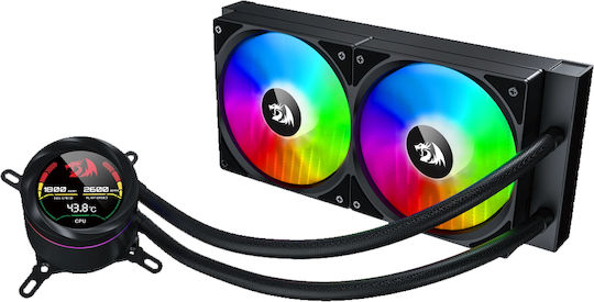 Redragon CCW-1019 Υδρόψυξη AIO CPU με 2 Ανεμιστήρες 120mm και RGB Φωτισμό