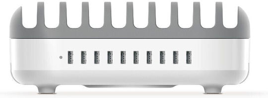 Usb Hub Compulocks 10pusbdks-uk Λευκό Γκρι 120 W