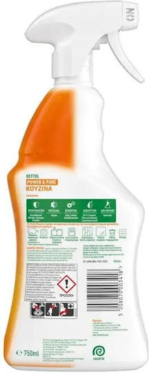 Dettol Power & Pure Καθαριστικό Spray Inox-Öfen 750ml 1Stück