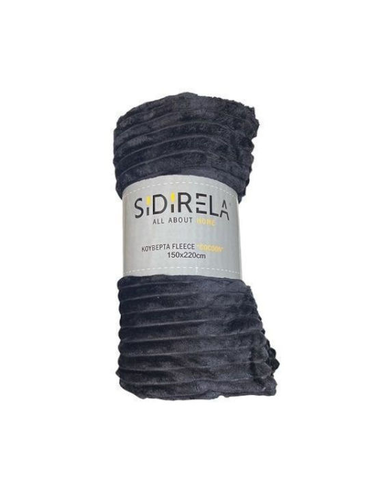 Sidirela Cocoon Blanket Fleece Single 150x220cm Black