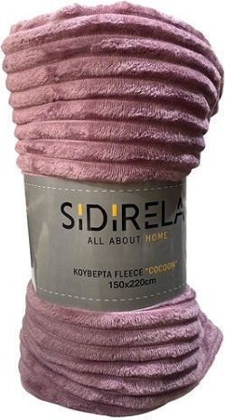Sidirela Blanket Fleece Single 150x220cm Dusty Pink
