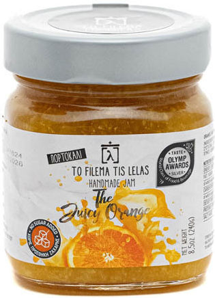 To Filema Tis Lelas The Juicy Orange Jam No Sugar Added 240g