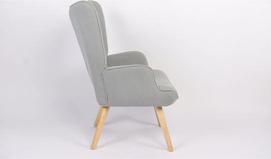 Amaranthus Armchair with Footstool Brown 98x70x77cm