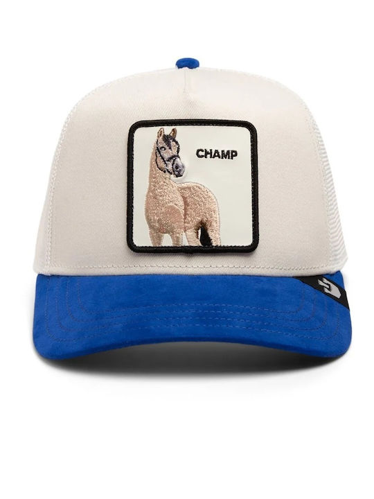 Jockey Wildleder Cap Pferd Blau Goorin Bros