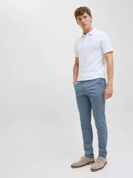 Trousers Chino Elastic in Slim Fit Stormy Weather