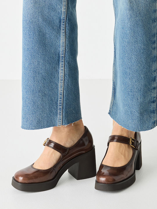 Brown Heels with Strap