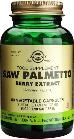 Solgar Saw Palmetto Berry Extract 60 κάψουλες