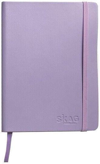 Skag Carnet 64 Foi A6 Cu dungi cu Elastic și Suport pentru Stilou (Culori diverse)