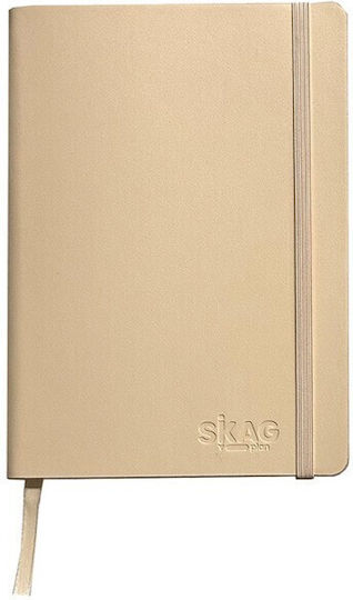 Skag Carnet 64 Foi A6 Cu dungi cu Elastic și Suport pentru Stilou (Culori diverse)