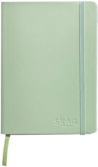 Skag Carnet 64 Foi A6 Cu dungi cu Elastic și Suport pentru Stilou (Culori diverse)