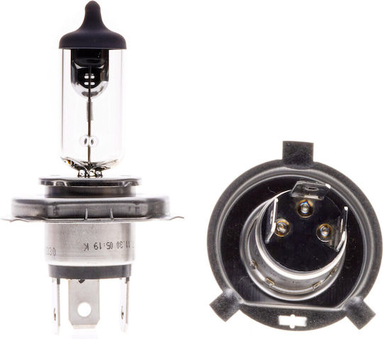 Bosch Lamps Car H4 / P43T Halogen 3000K Warm White 12V 2pcs