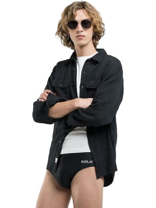 Ανδρικό Μαγιό Slip Black