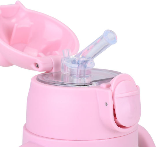 Estia Bubble Bottle Save The Aegean Kids Water Bottle Thermos Unicorn Stainless Steel with Pop-Up Cap Non Spill Rainbow Dreams 300ml