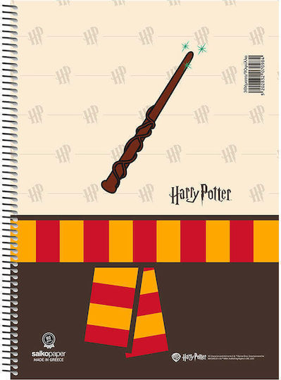 Salko Paper Spiral Notebook Ruled A5 3 Subjects 1pcs