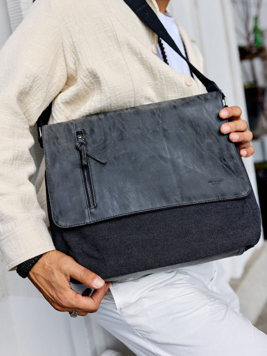 Peterson Tasche Bote für Laptop 12" in Schwarz Farbe