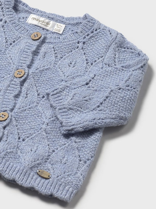Kinderstrickjacke Gestrickt Hellblau