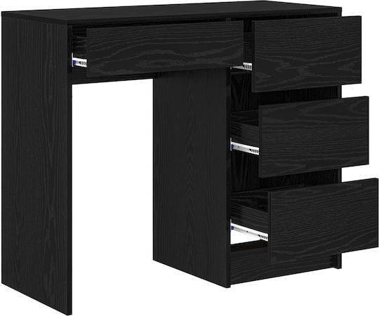 Writing Desk Black Oak Black Oak Particle Board Laminate 90x37.5x75 cm