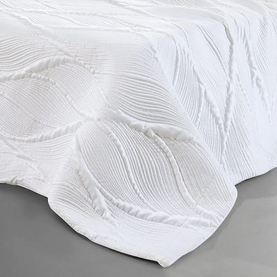 Liolios Home Cuvertură Extra-dublu Lily White 250x240cm