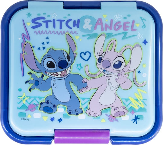 Stor Plastic Kids' Food Container Lilo & Stitch Blue x 16cm