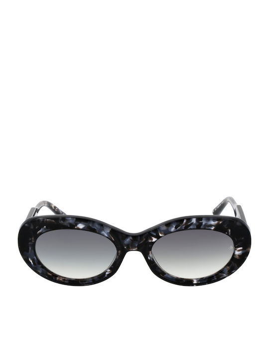 Scotch & Soda Women's Sunglasses with Brown Tartaruga Plastic Frame and Gray Gradient Lens SS7034-010