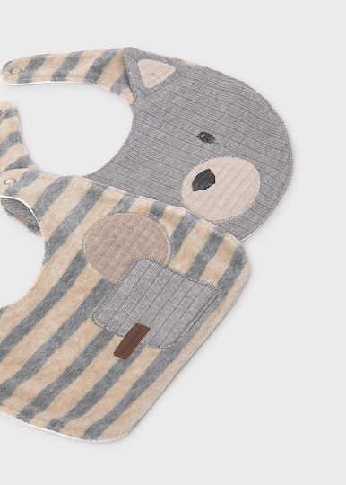 Mayoral Baby Lätzchen Stoff Grau für 3 m+ 2 Stück