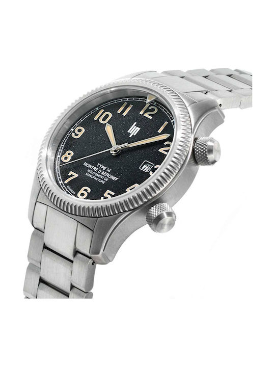 Lip Watches Мъжки Часовник Автоматичен със Сребрист Атален Гривна