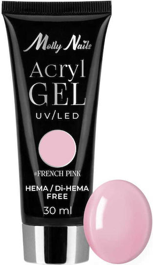 Molly Nails Acrygel Νυχιών Ροζ 30ml