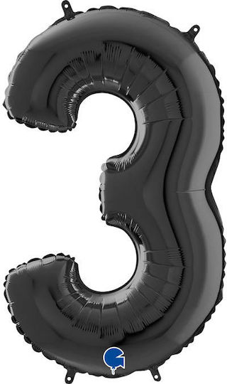 Балон Jumbo Число 3 Черен 3 66бр