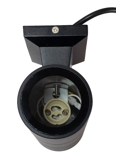 Powertech Wasserdicht Wandmontierte Außenbeleuchtung 6.5x6.5x16cm Powertech Wasserdicht Wandmontierte Außenbeleuchtung 6.5x6.5x16cm