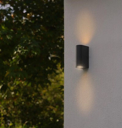 Powertech Wall-Mounted Outdoor Light GU10 IP65 6.6x7.6x15.5εκ.