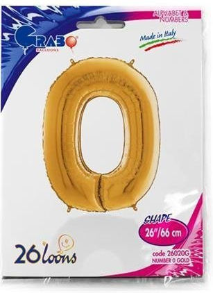 Μπαλόνια Αριθμοί Χρυσό 66 Cm – 26″