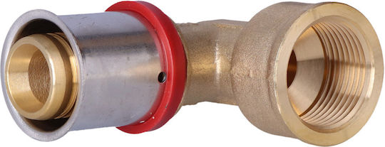 90° Месингова Гъвкава Глава Gw Ultrapress 25 Rp3/4"