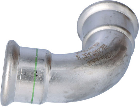 90° Edelstahl Rohrbogenarmatur 28