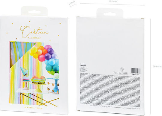 PartyDeco 118245 Curtain for Party 100cm