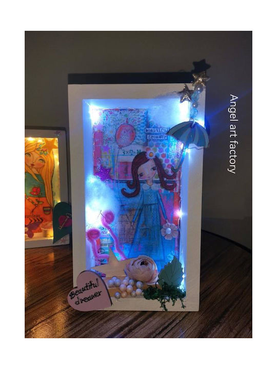 Handgefertigte Hölzernes 3D Märchen "Beautiful Dreamer"