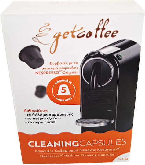 Nespresso Machine Cleaning Kit 5caps Getcoffee 2x Cafffenu 200ml Descalers
