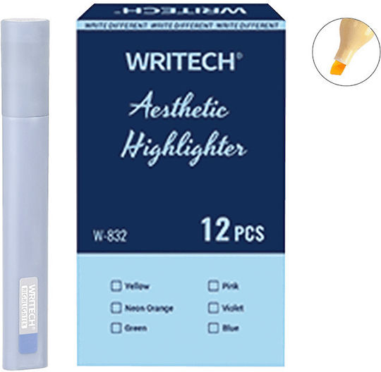 Writech Marker de Subliniere Albastru