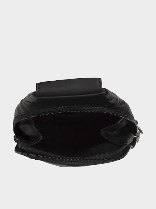 Piele Geantă pentru bărbați De umăr / tip crossbody Neagră 1018235