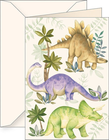 Card B6 + Plic 6170 Dinozauri Stegosaurus Bron Tassotti