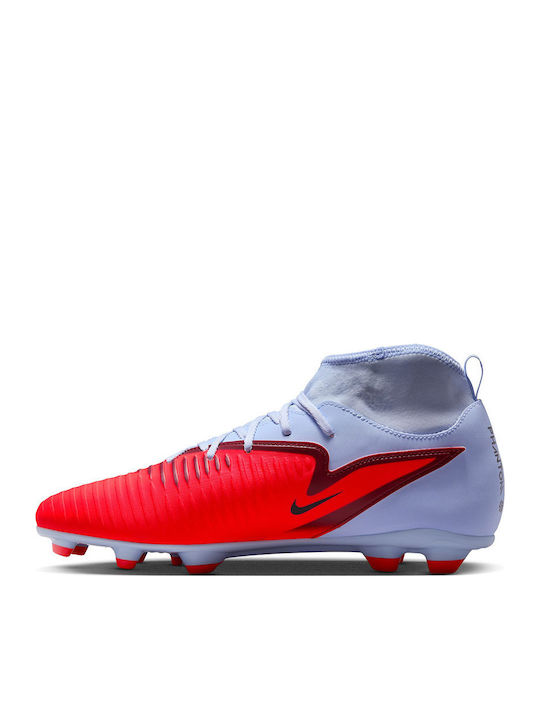 Nike Phantom 6 High Club Football Shoes with Cleats Blue