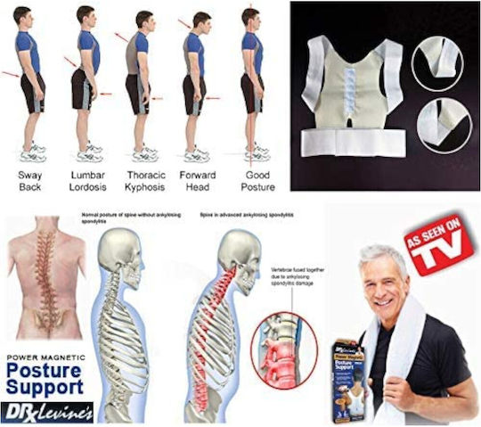 Adjustable Back Corrector Magnetic Support Dr Levine's 1omo62