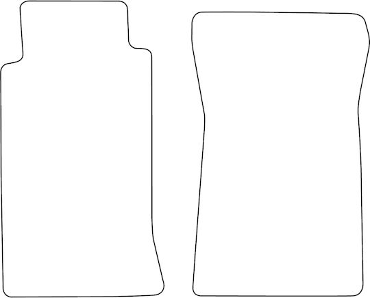 Set Covorașe Velur Potrivite Pentru Mazda MX-5 II 1998-2005 Margine Albastră