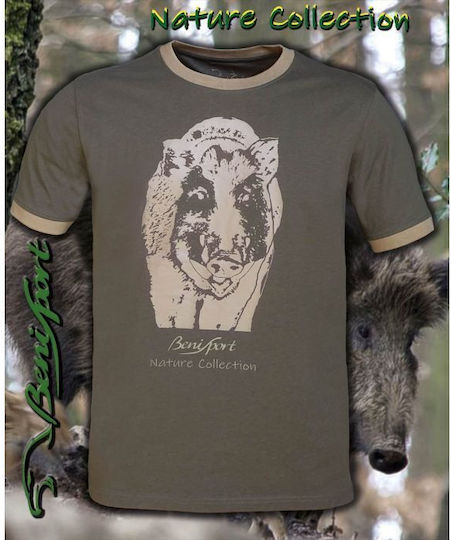 Benisport T-shirt in Khaki Farbe